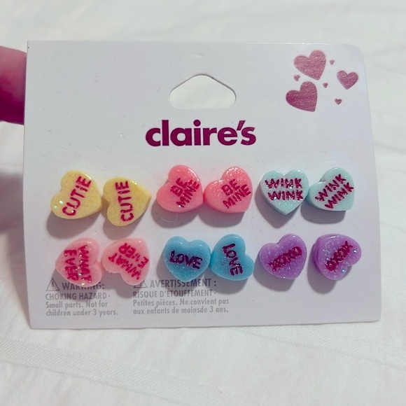 Valentine’s Day candy hearts earrings - Picture 1 of 4